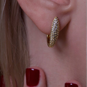 Iris Marquise Huggie Hoops