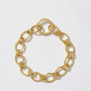Loop Link Charm Chain Bracelet