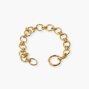 Loop Link Charm Chain Bracelet