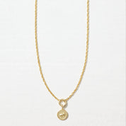 Lunar Long Chain Medallion Necklace