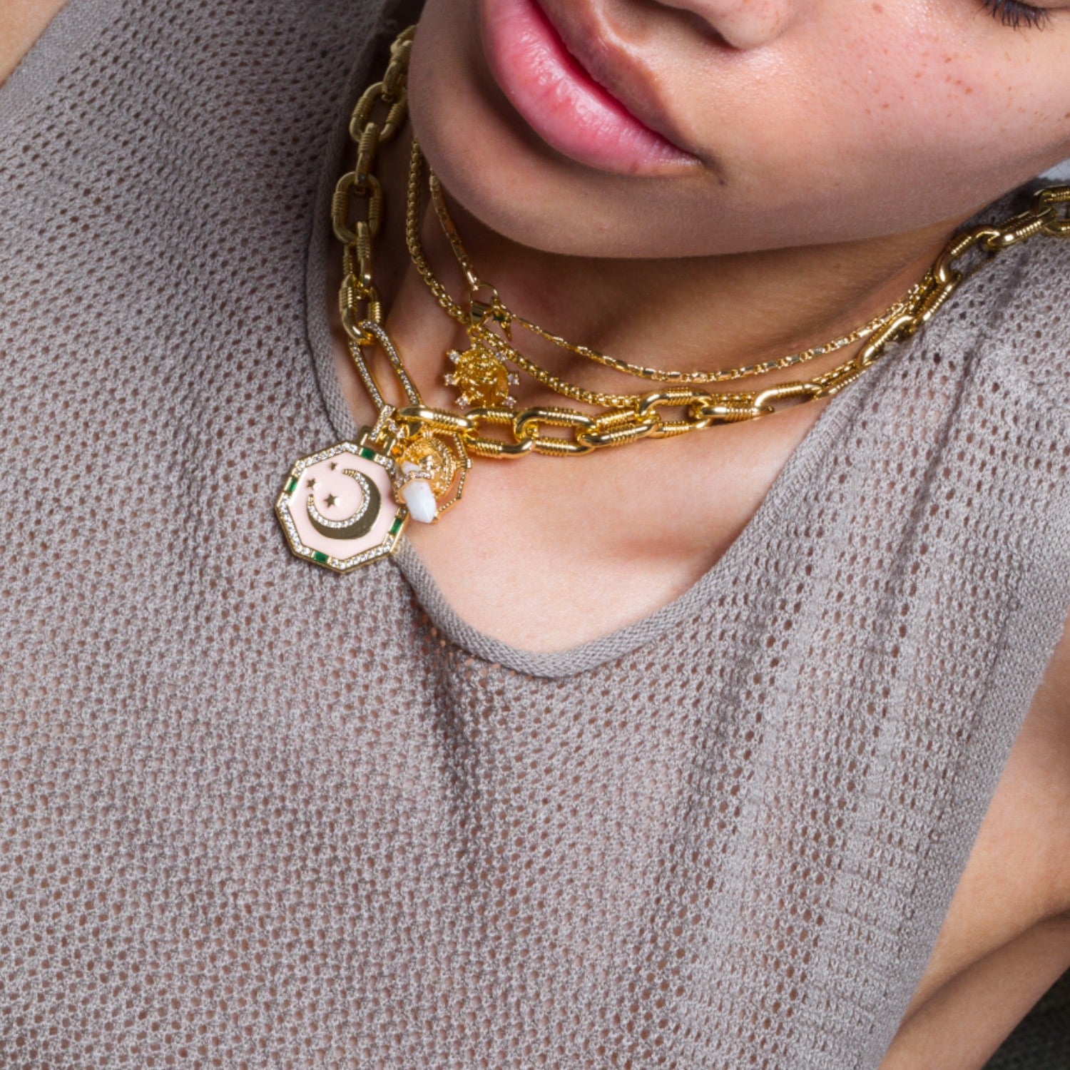 Sparkle Pave Charm Connector