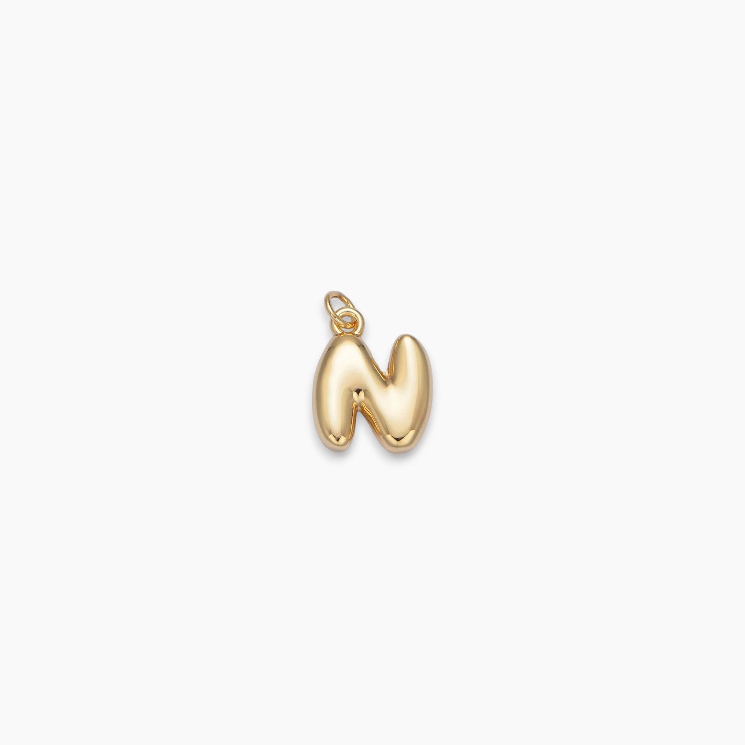 Mini Retro Bubble Letter Charm
