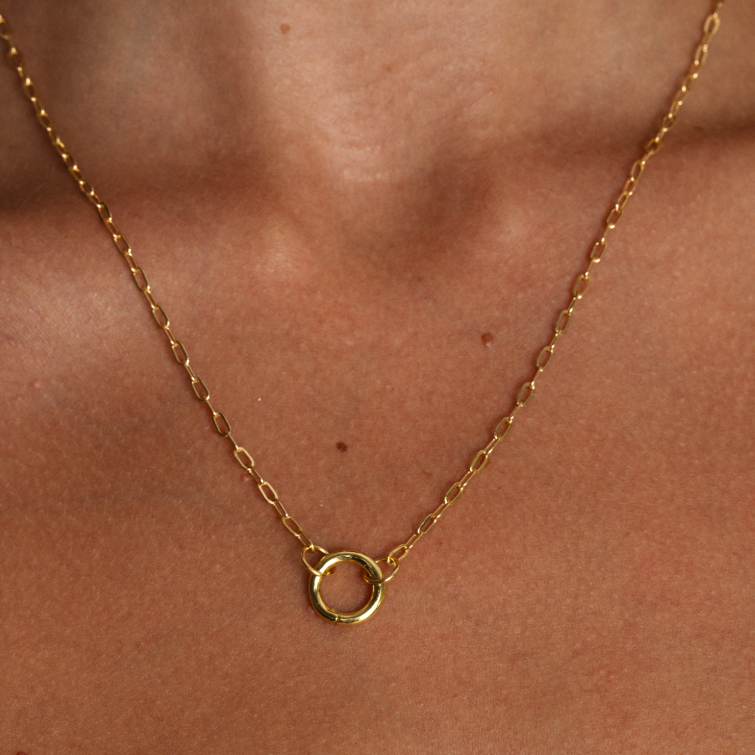Dainty Paperclip Charm Chain