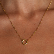 Dainty Paperclip Charm Chain