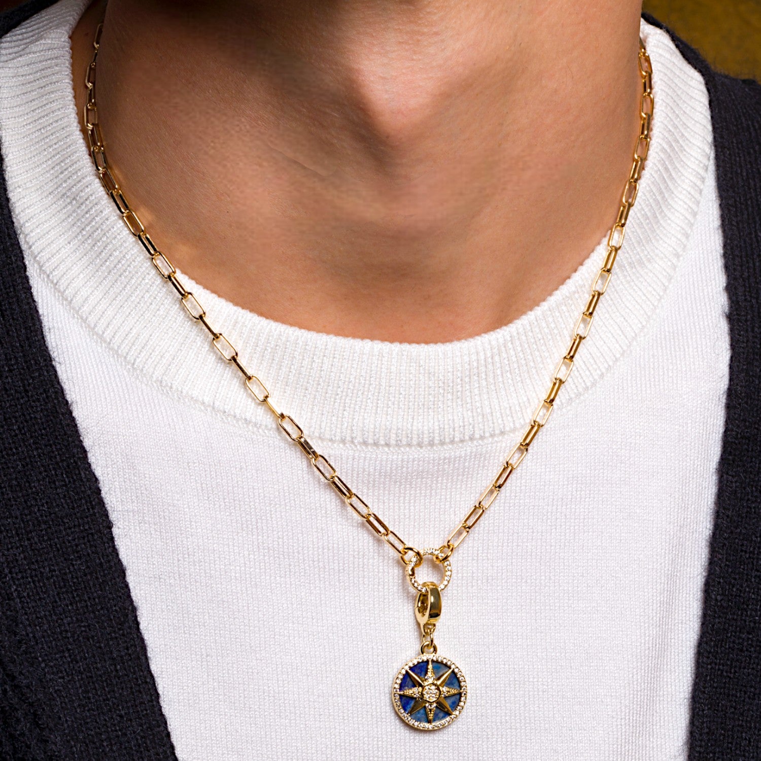 Charm Keeper Pave Chain