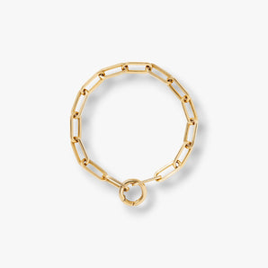 Paperclip Charm Chain Bracelet