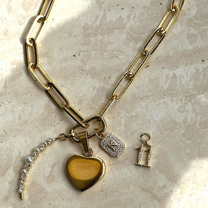 Intentions Crescent Pearl Charm