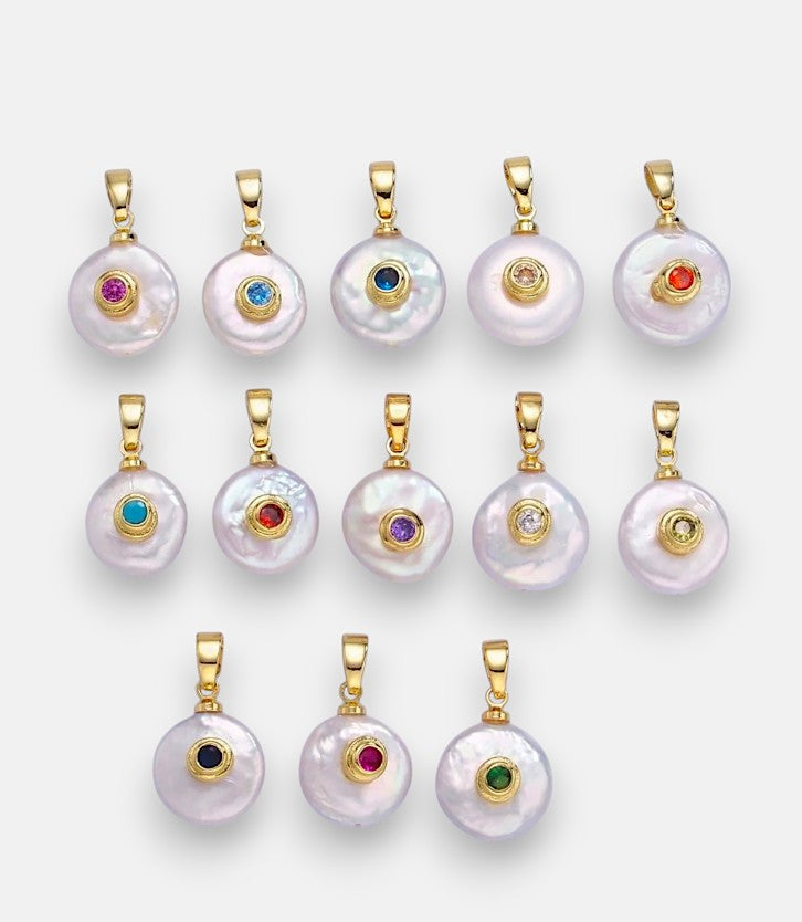 Pearl Birthstone Charm