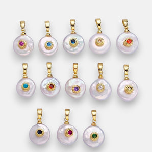 Pearl Birthstone Charm