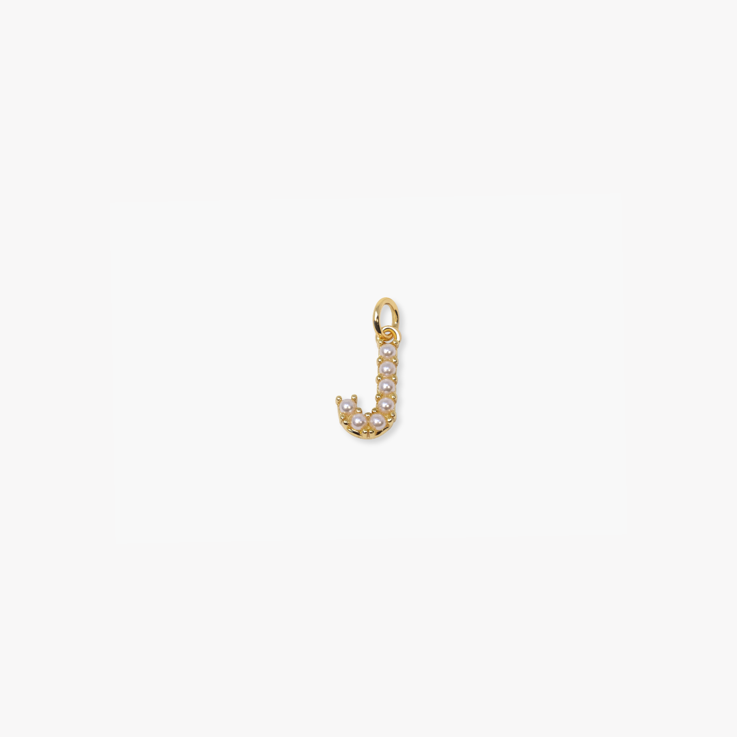 Pearl Letter Charm