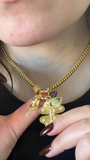 Serpentine Bead Charm Chain