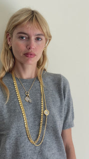 Yiayia Long Triple Chain Necklace