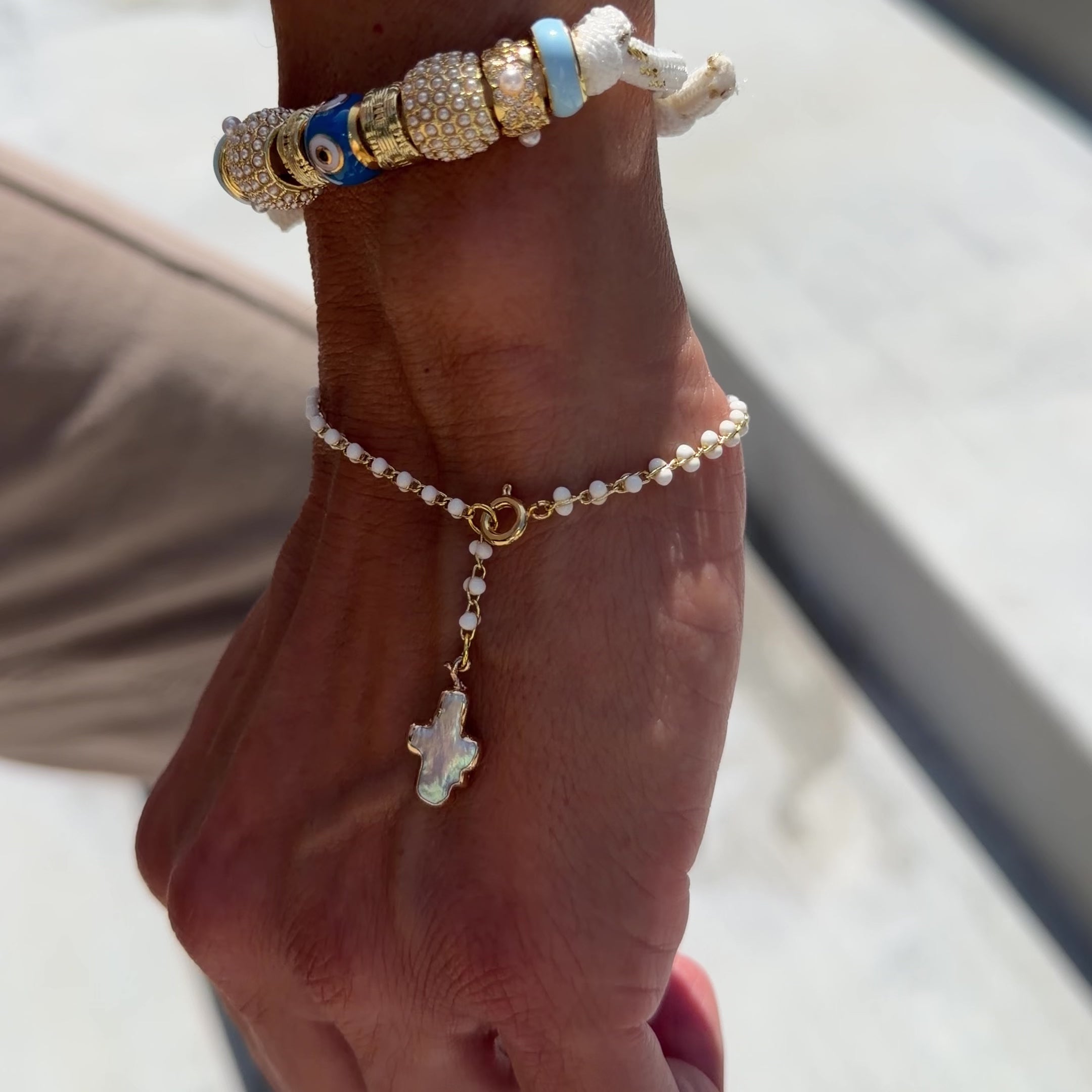 Santi Evil Eye Cord Bracelet