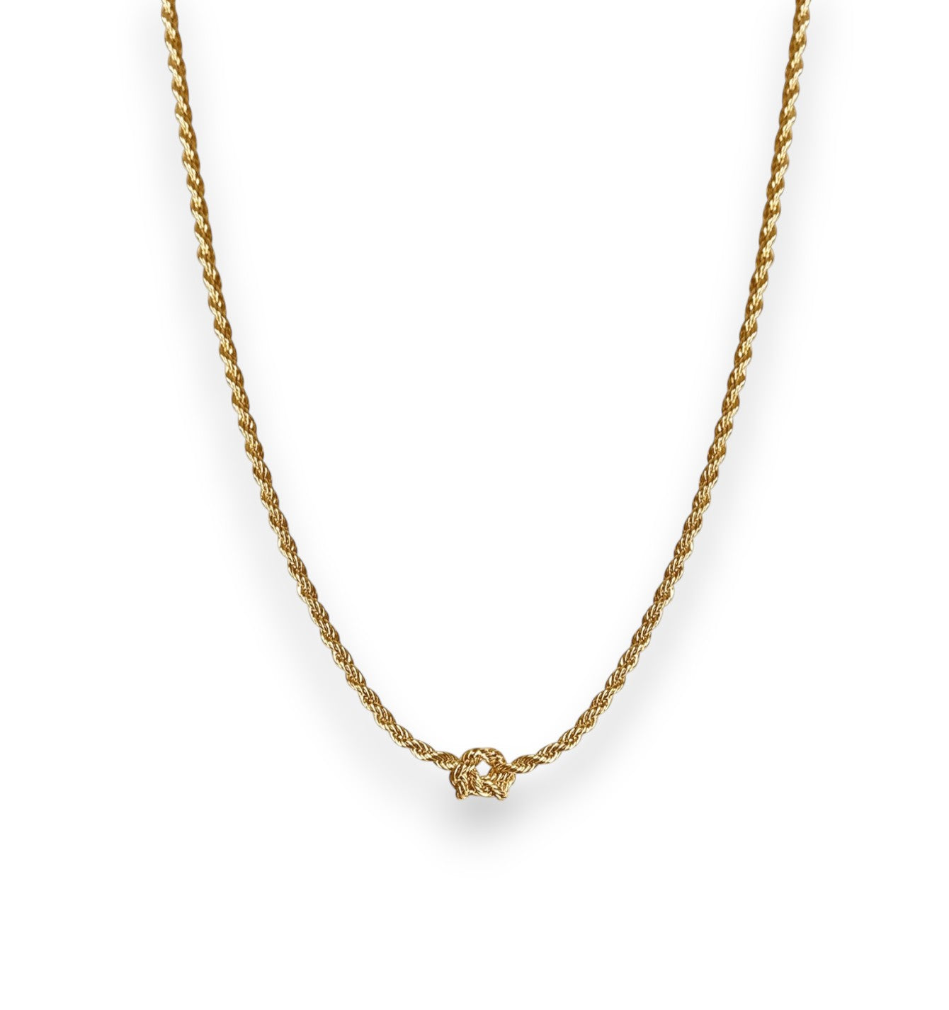 Promise Knot Rope Chain Necklace
