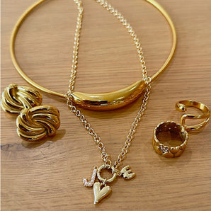 Mini Retro Bubble Letter Charm