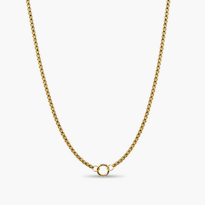 Curved Box Charm Chain