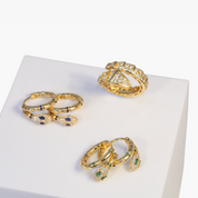 Serpentine Wisdom Hoops