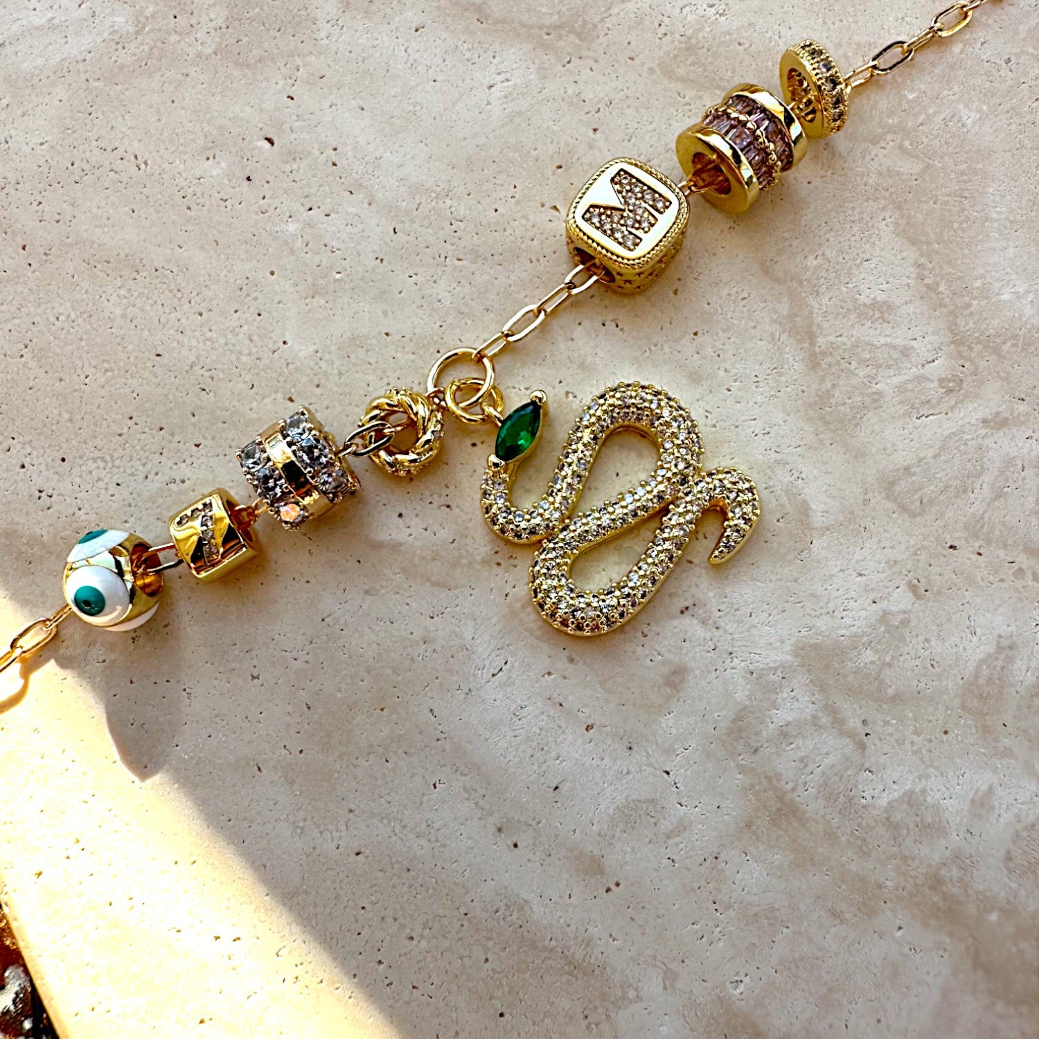 Dainty Paperclip Charm Chain