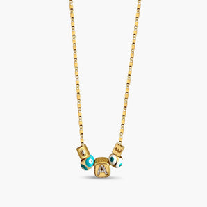 Infinity Bead Sparkle Flat Link Chain
