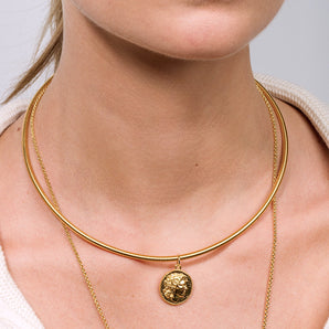 HELIOS reversible omega collar necklace