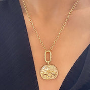 Dainty Rolo Twist Clasp Charm Chain