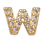 W Pavé Letter