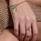 Pearl Letter Charm